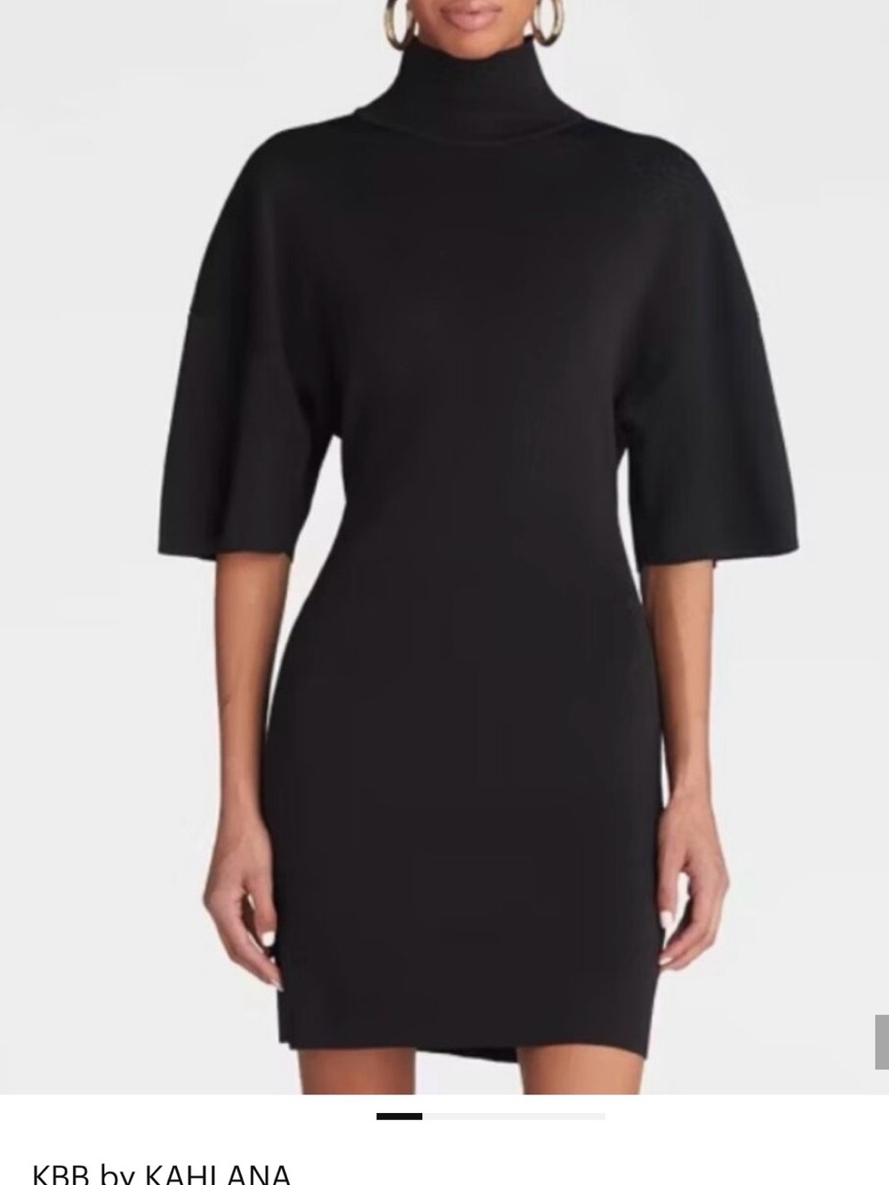 KBB by Kahlana Black Backless Cutout Turtleneck Dress - Picture 4 of 6